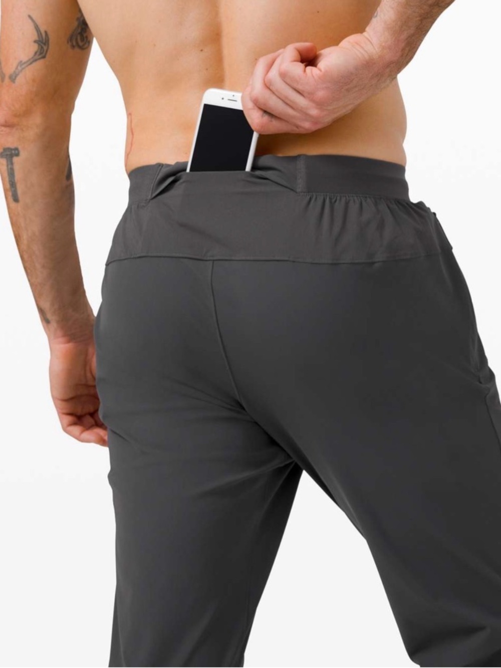 Lululemon Surge Hybrid Pant Large Gray Nylon Athleisure Athletic Active Casual - Picture 4 of 13